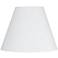 Springcrest White Sandstone Linen Round Hardback Empire Shade 6x12x9 (Uno)
