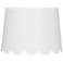 Springcrest White Scallop Bottom Empire Lamp Shade 13x15x11 (Spider)