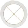 5_Springcrest White Scallop Bottom Empire Lamp Shade 13x15x11 (Spider) more views