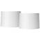 Springcrest White Set of 2 Hardback Drum Lamp Shades 15x16x11 (Spider)