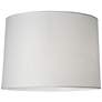 3_Springcrest White Set of 2 Hardback Drum Lamp Shades 15x16x11 (Spider) more views