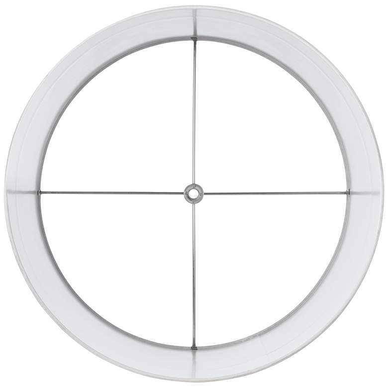 Image 4 Springcrest White Set of 2 Hardback Drum Lamp Shades 15x16x11 (Spider) more views