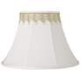 1_Springcrest White Shade with Embroidered Leaf Trim 9x18x13 (Spider)