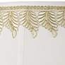 2_Springcrest White Shade with Embroidered Leaf Trim 9x18x13 (Spider) more views