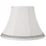 1_Springcrest White Shade with Silver Looped Trim 9x18x13 (Spider)