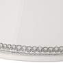 2_Springcrest White Shade with Silver Looped Trim 9x18x13 (Spider) more views