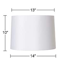 Image5 of Springcrest White Tapered Drum Lamp Shades 13x14x10 (Spider) Set of 2 more views