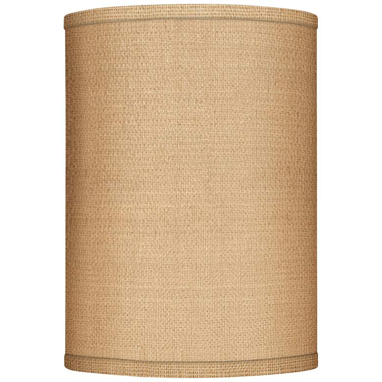 Image 1 Springcrest Woven Burlap Cylinder Lamp Shade 8x8x11 (Spider)