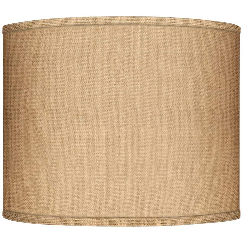 Image 1 Springcrest Woven Burlap Drum Lamp Shade 14x14x11 (Spider)