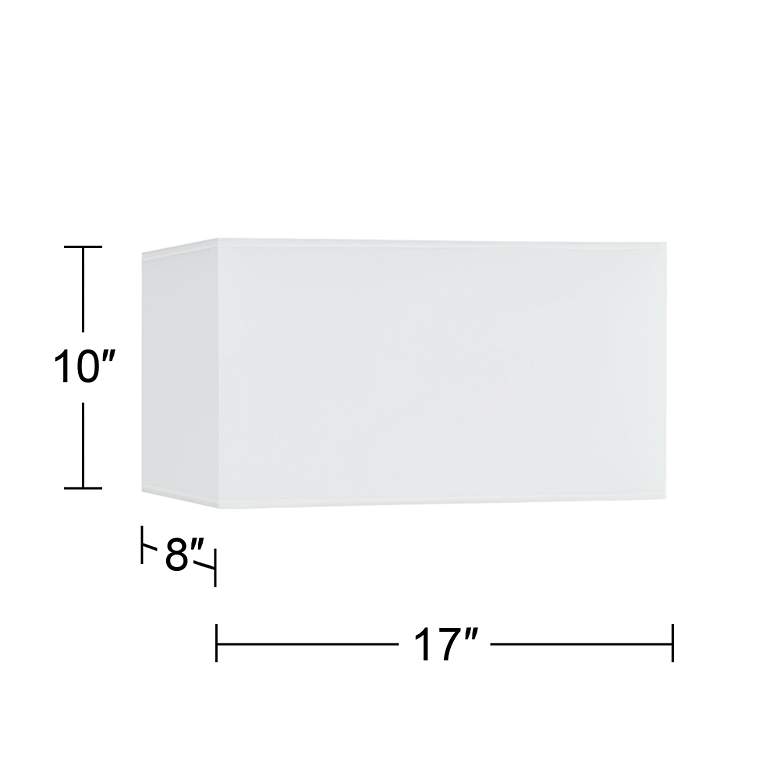 Image 5 Springcrest Woven Burlap Rectangular Shade 8/17x8/17x10 (Spider) more views
