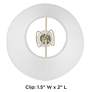 5_Springcrest Woven Burlap Set of 4 Chandelier Clip Shades 3x6x5 (Clip-On) more views
