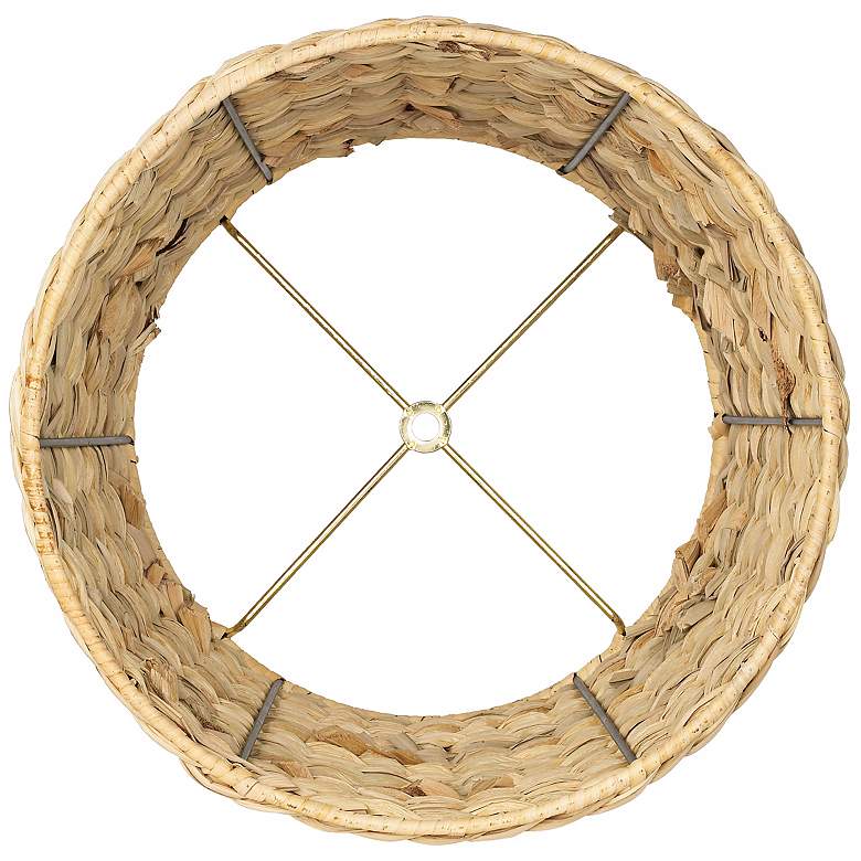 Image 2 Springcrest Woven Seagrass Drum Shade 10x12x8.25 (Spider) more views