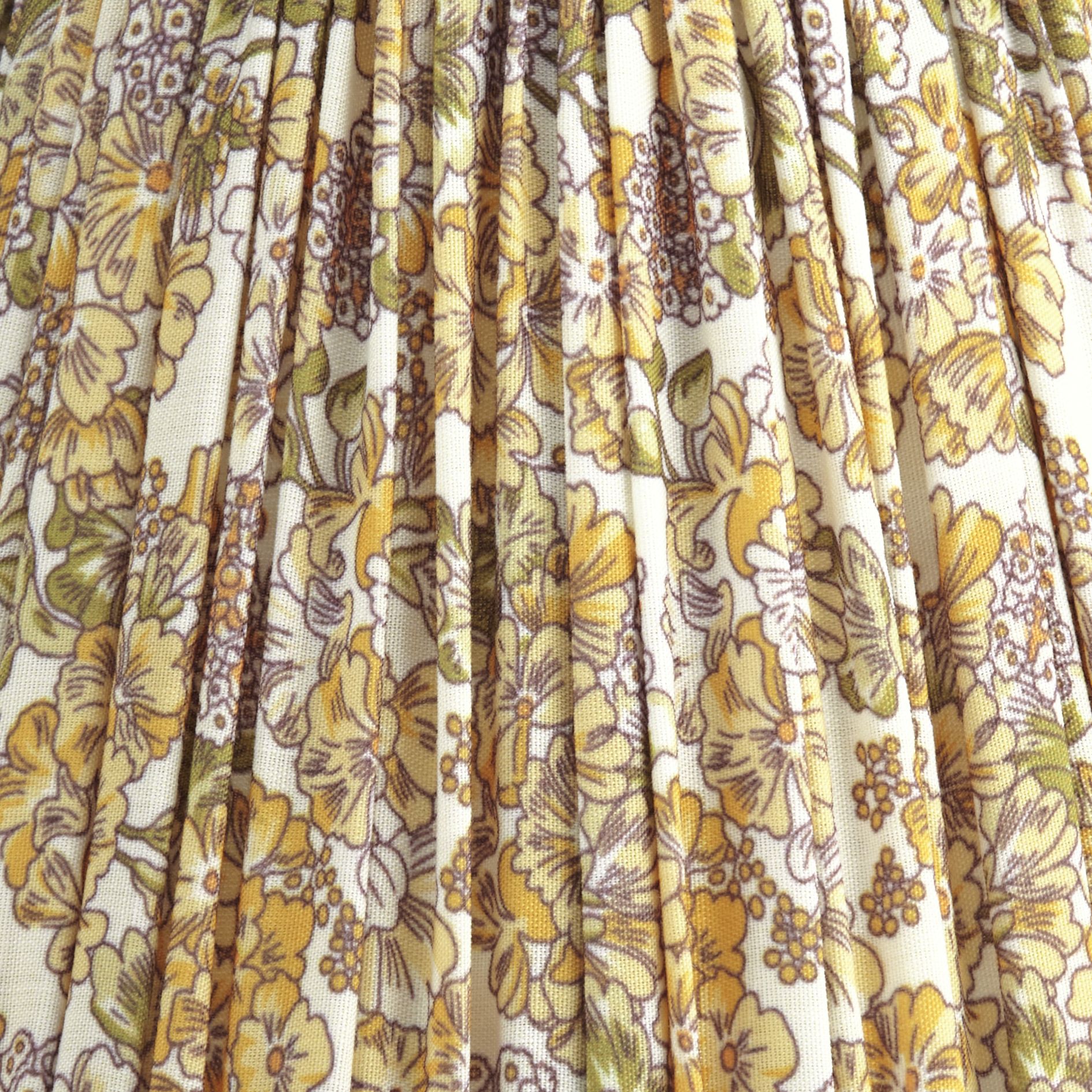 Image 2 Springcrest Yellow Pleated Clip-On Lamp Shades 3.5x6x5 Set of 2 more views