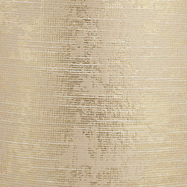 Image 2 Springcrest Zena Embroidered Gold Tapered Drum Lamp Shade 13x15x11 (Spider) more views