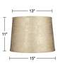 7_Springcrest Zena Embroidered Gold Tapered Drum Lamp Shade 13x15x11 (Spider) more views