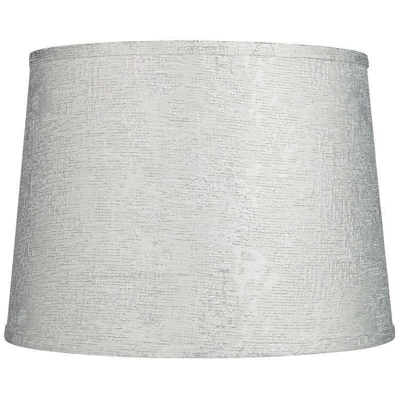 Image 1 Springcrest Zena Embroidered Silver Drum Lamp Shade 13x15x11 (Spider)