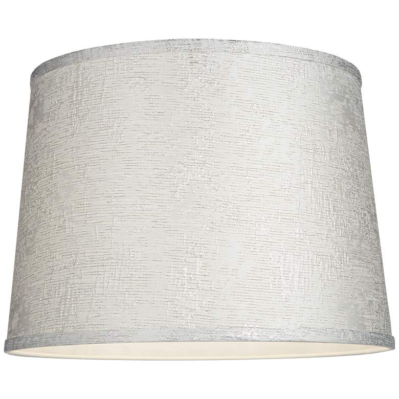 Image 3 Springcrest Zena Embroidered Silver Drum Lamp Shade 13x15x11 (Spider) more views
