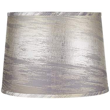 Springcrest Zena Silver and Gold Tapered Drum Lamp Shade 13x15x11 (Spider)