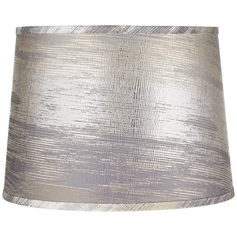 Image 1 Springcrest Zena Silver and Gold Tapered Drum Lamp Shade 13x15x11 (Spider)
