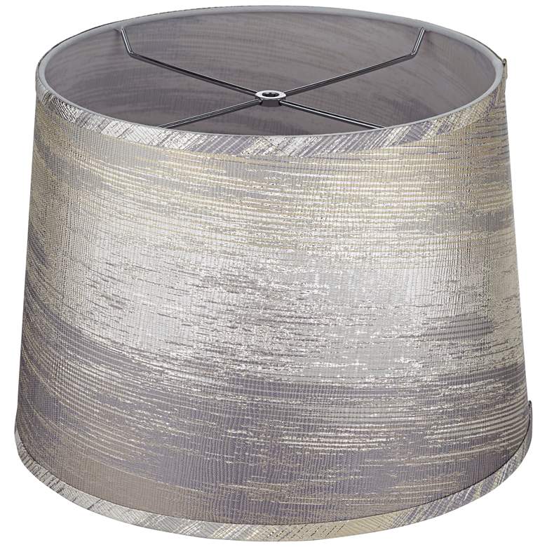 Image 4 Springcrest Zena Silver and Gold Tapered Drum Lamp Shade 13x15x11 (Spider) more views