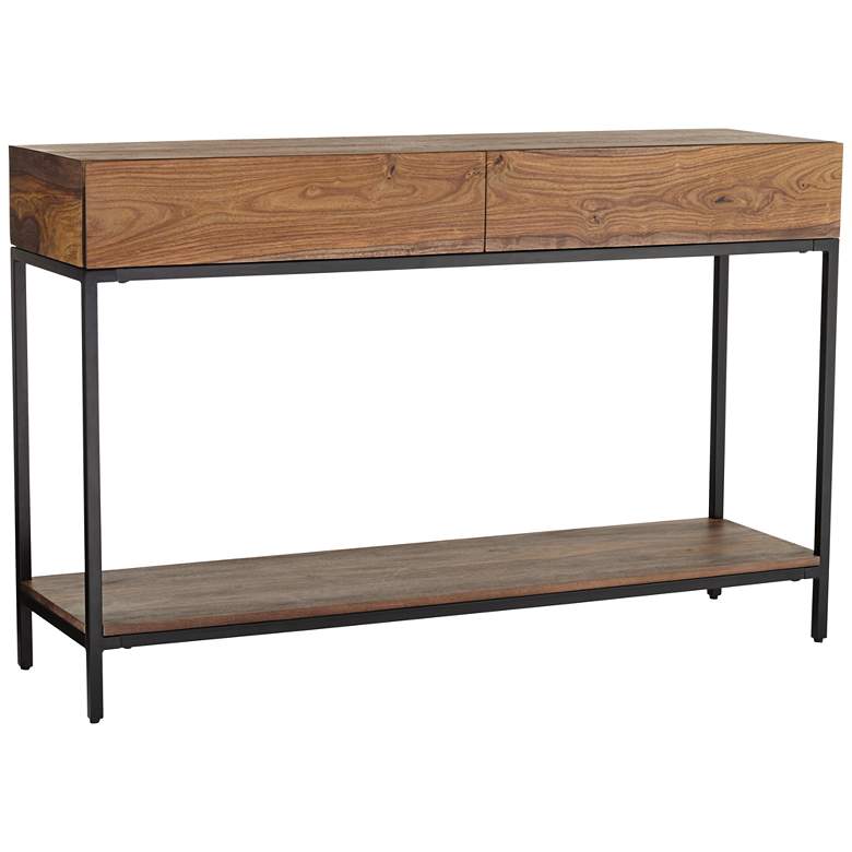 Image 3 Springdale ll 50" Wide Natural Wood 2 Drawer Console Table