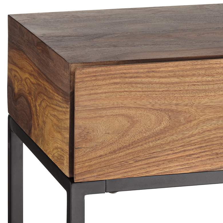 Image 4 Springdale ll 50" Wide Natural Wood 2 Drawer Console Table more views