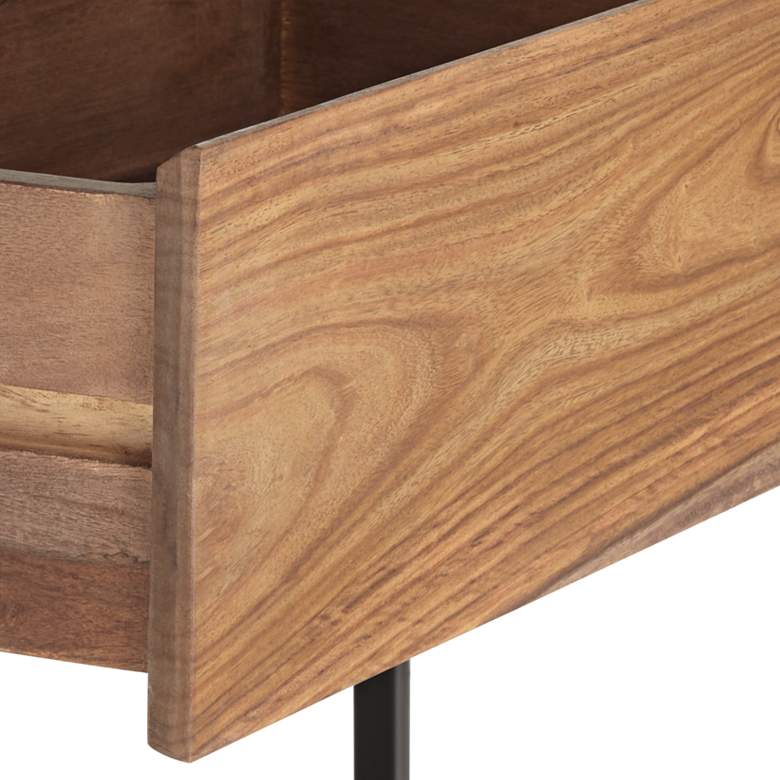 Image 5 Springdale ll 50" Wide Natural Wood 2 Drawer Console Table more views