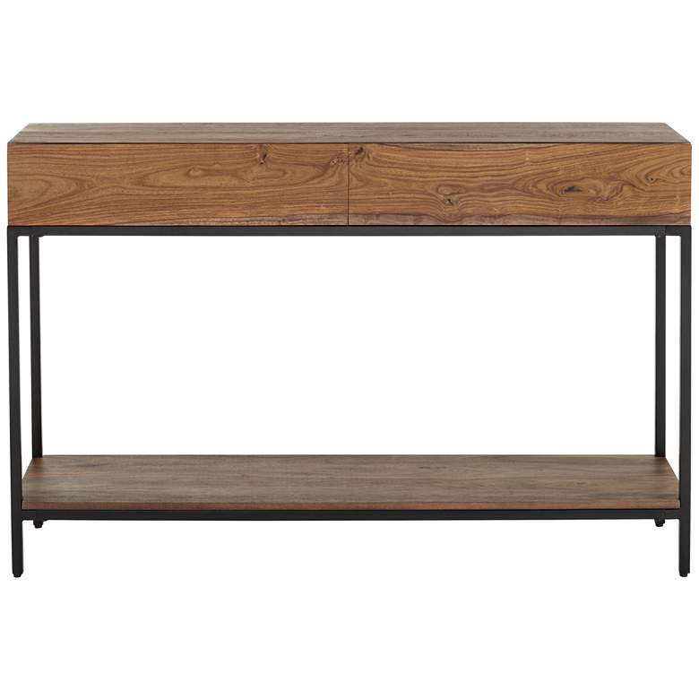 Image 7 Springdale ll 50" Wide Natural Wood 2 Drawer Console Table more views