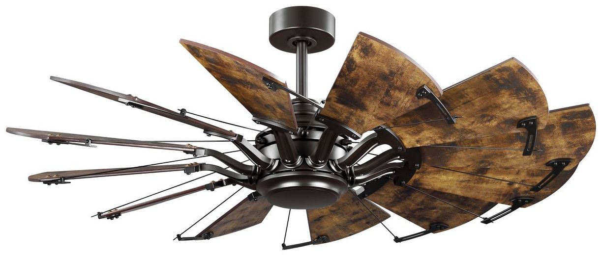 Image 2 Springer Collection 52-Inch 12-Blade DC Motor Windmill Ceiling Fan