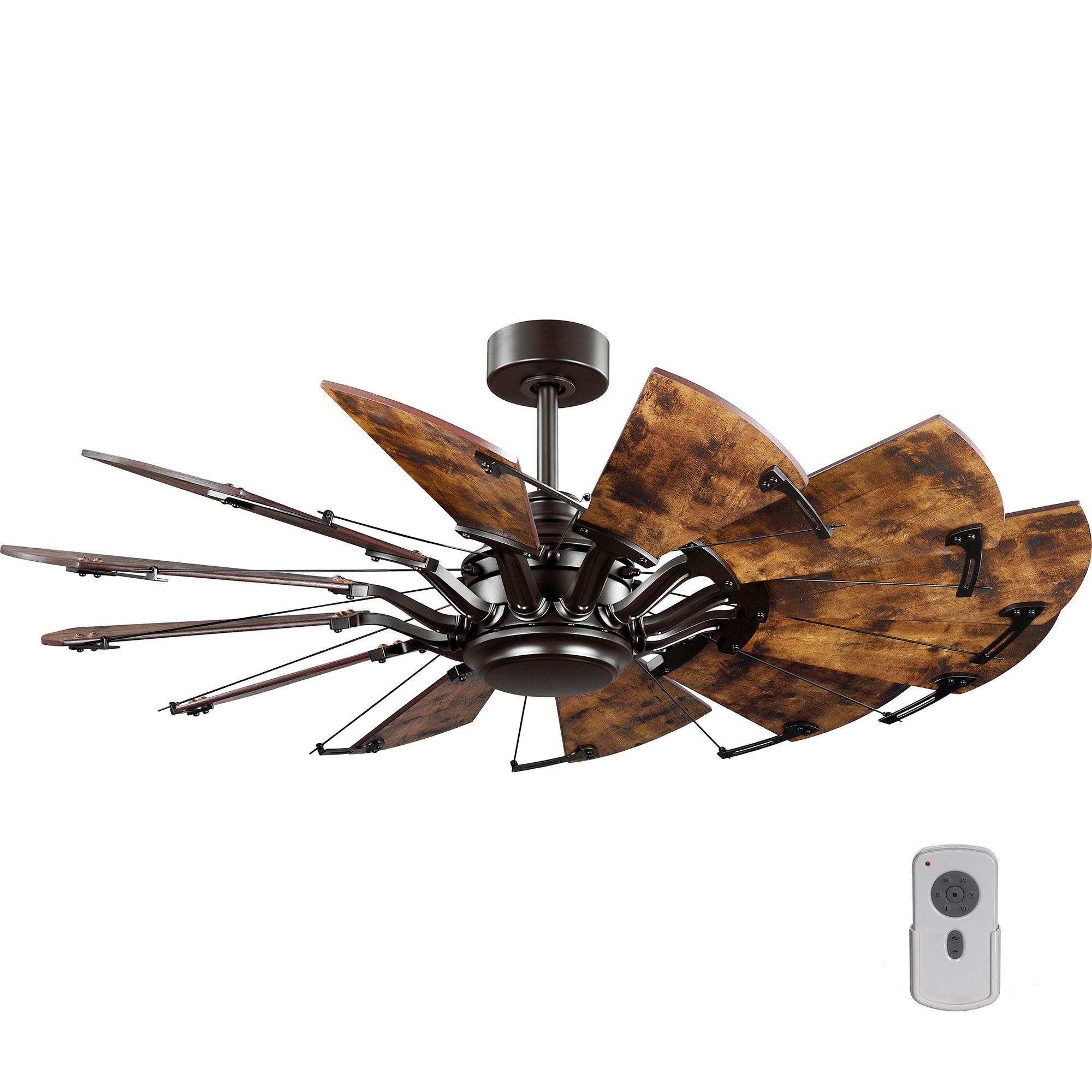 Image 3 Springer Collection 52-Inch 12-Blade DC Motor Windmill Ceiling Fan more views