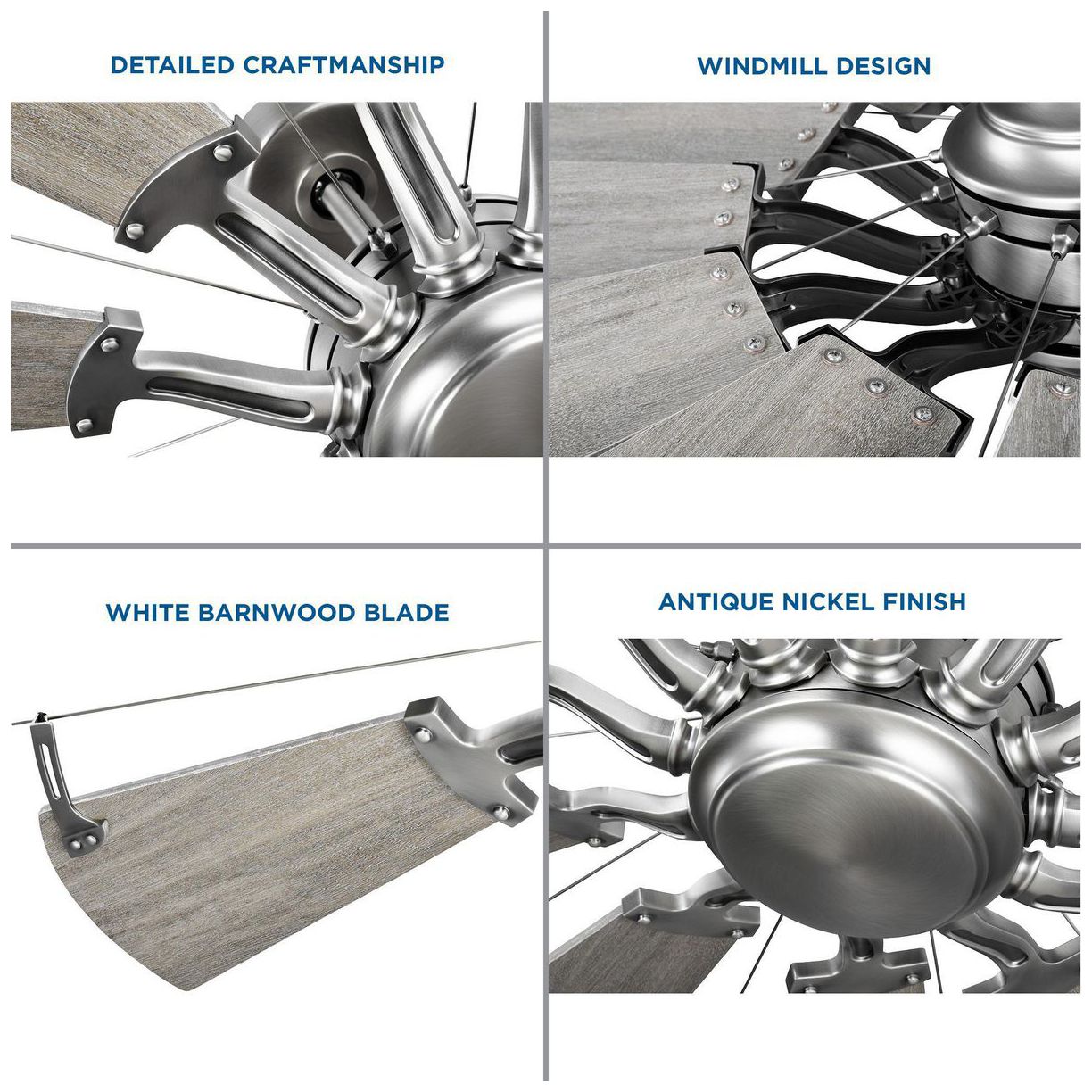 Thumbnail4 of Springer Collection 52-Inch 12-Blade DC Motor Windmill Ceiling Fan more views