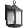 Springfield 13 1/2" High Distressed Black Outdoor Wall Light