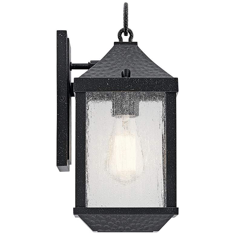Image 2 Springfield 13 1/2" High Distressed Black Outdoor Wall Light more views