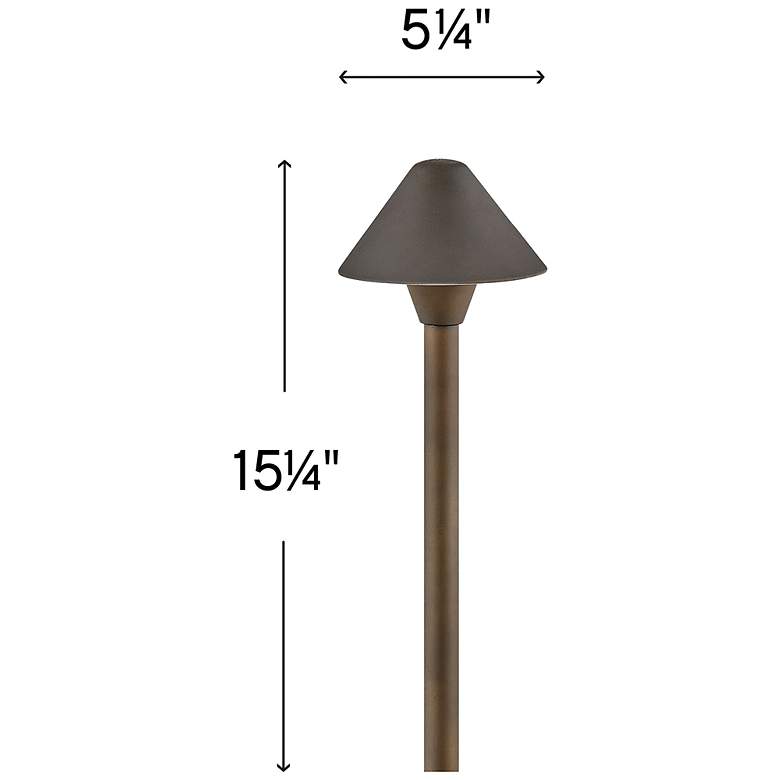 Image 7 Springfield 15 3/4"H Bronze Path Light by Hinkley Lighting more views