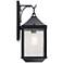 Springfield 17 3/4" High Distressed Black Outdoor Wall Light