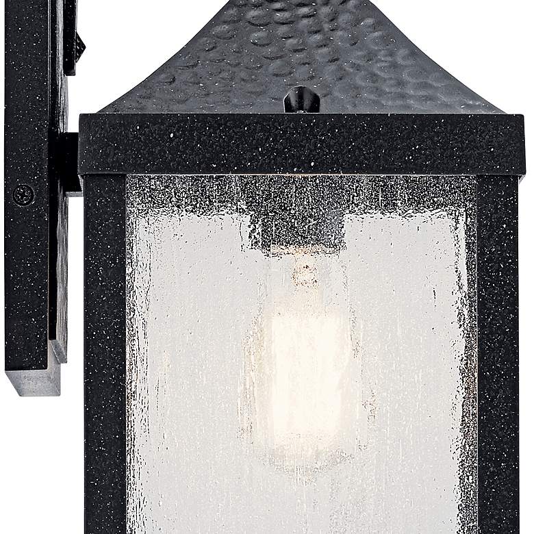 Image 2 Springfield 17 3/4 inch High Distressed Black Outdoor Wall Light more views
