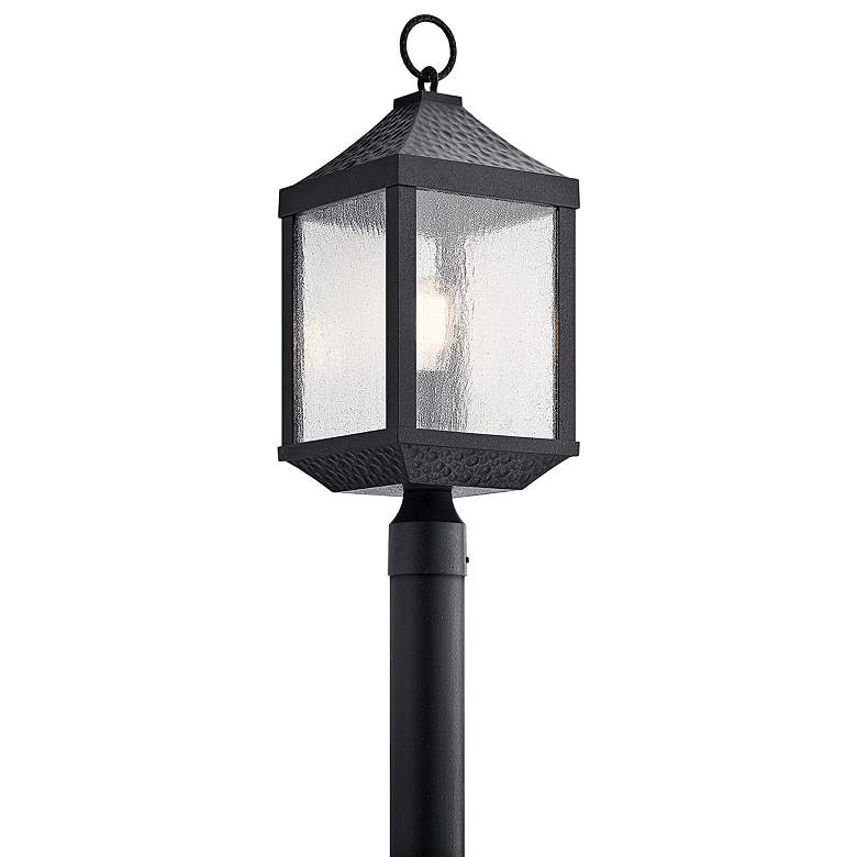 Image 1 Springfield 23 1/4" High Distressed Black Outdoor Post Light