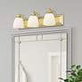 2_Springfield 24" Wide Polished Brass 3-Light Bath Light