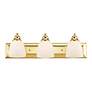 5_Springfield 24" Wide Polished Brass 3-Light Bath Light more views