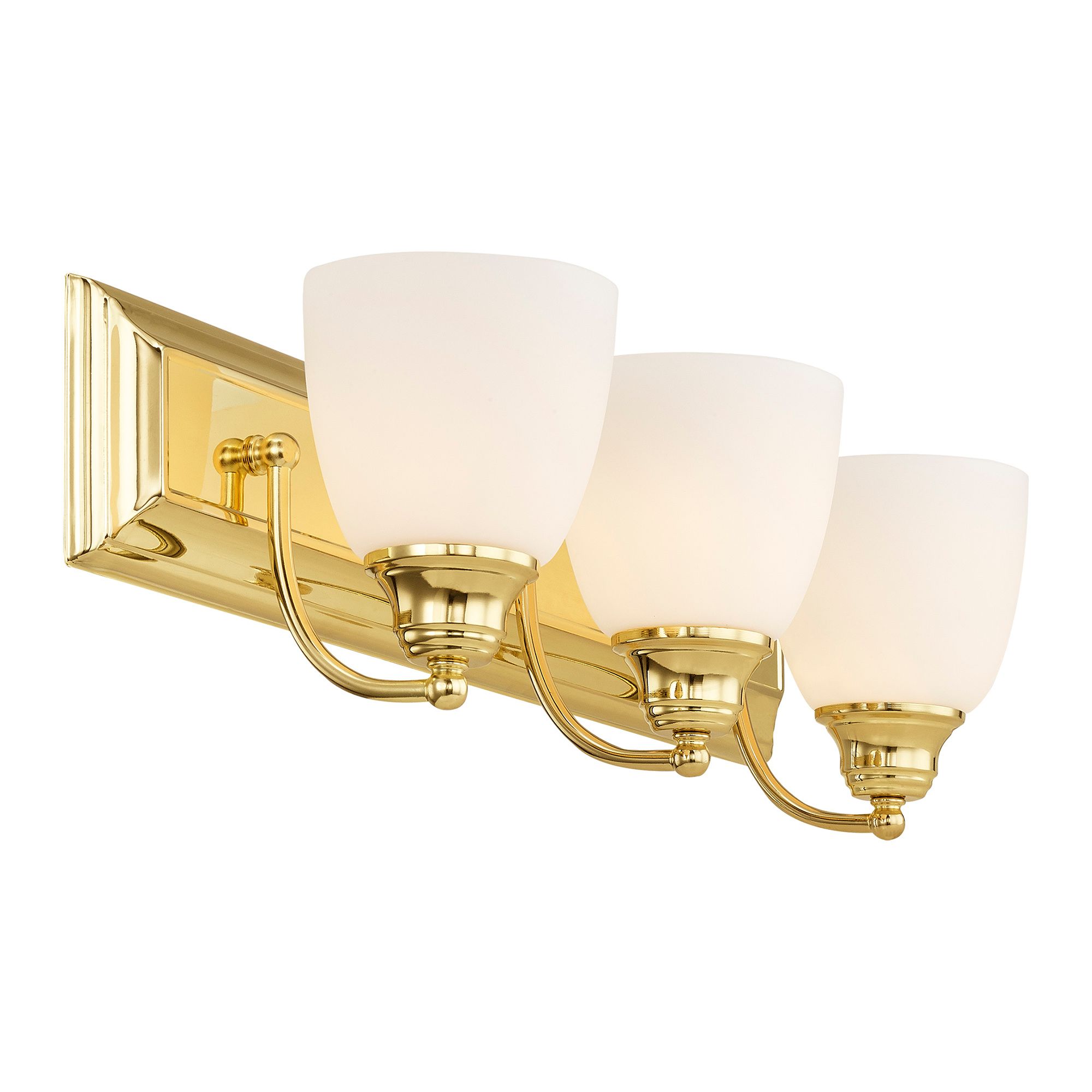 Springfield 24" Wide Polished Brass 3-Light Bath Light in scene
