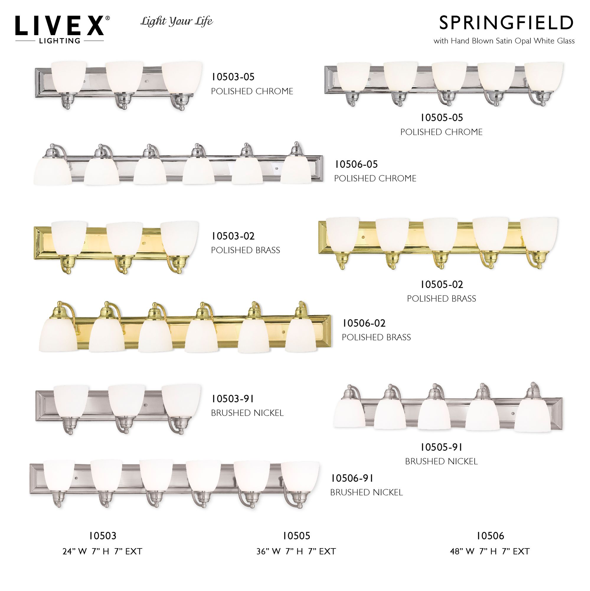 Springfield 24" Wide Polished Brass 3-Light Bath Light in scene