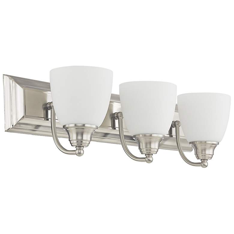 Image 5 Springfield 3 Light Brushed Nickel Bath Light more views