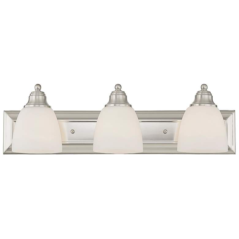 Image 6 Springfield 3 Light Brushed Nickel Bath Light more views