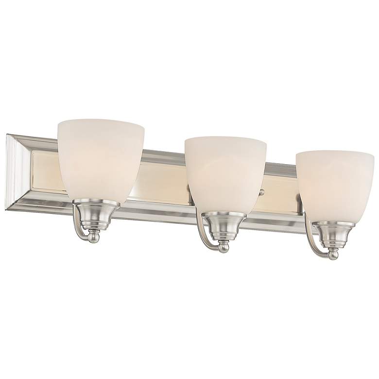 Image 7 Springfield 3 Light Brushed Nickel Bath Light more views