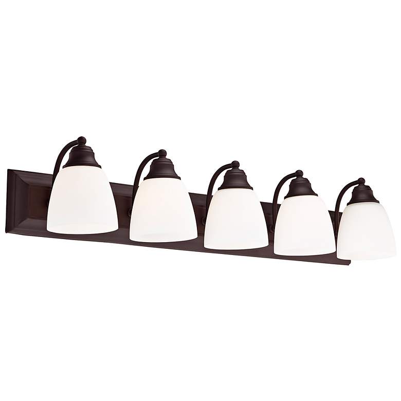 Image 5 Springfield 36" Wide Bronze 5-Light Vanity Bath Light more views