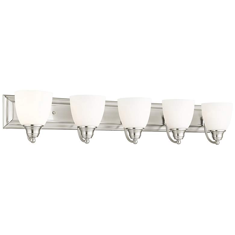 Image 3 Springfield 36" Wide Brushed Nickel 5-Light Bath Light