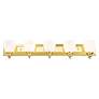 5_Springfield 36" Wide Polished Brass 5-Light Bath Light more views