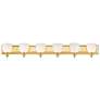 3_Springfield 48" Wide Polished Brass 6-Light Bath Light