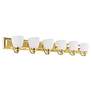 7_Springfield 48" Wide Polished Brass 6-Light Bath Light more views