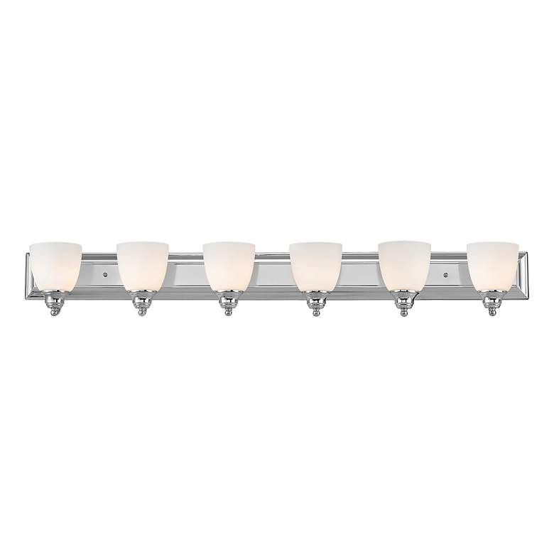 Image 3 Springfield 6-Light 7-in Polished Chrome Bell Vanity Light Bar more views